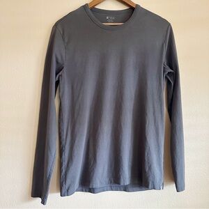 Figs Charcoal Long Sleeve Undershirt
